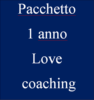 Pacchetto 1 anno love coaching